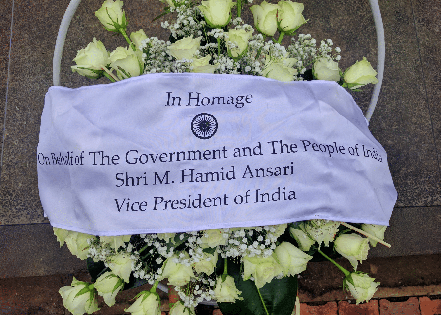 India VP Homage at Kigali Genocide Memorial