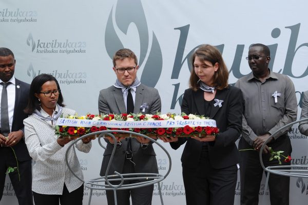 British High Commissioner at Kigali Genocide Memorial