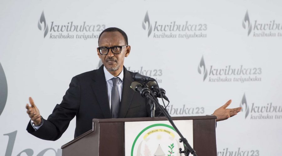 Ijambo Perezida Paul Kagame yavuze atangiza umuhango wo Kwibuka ku nshuro ya 23 Jenoside yakorewe Abatutsi