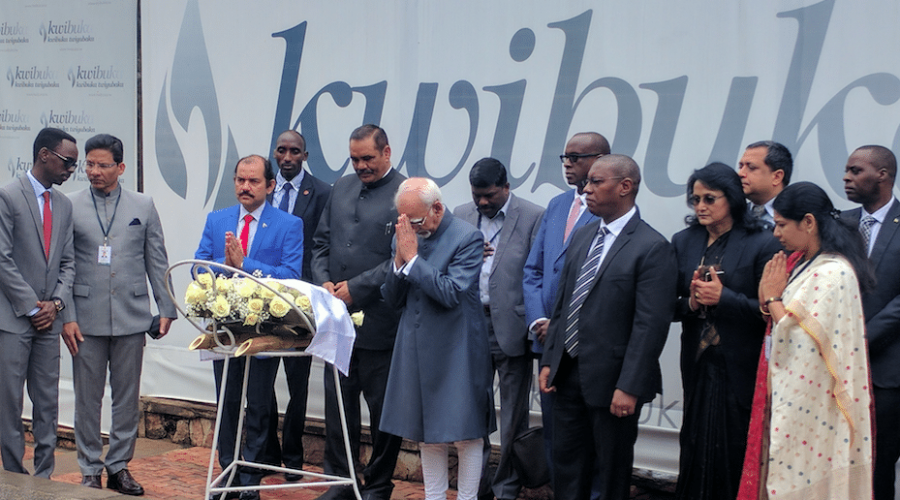 Indian Vice President salutes the resilience and courage of Rwandans at Kigali Genocide Memorial