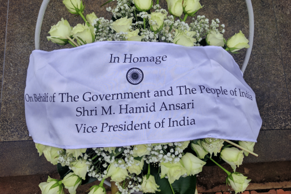India VP Homage at Kigali Genocide Memorial